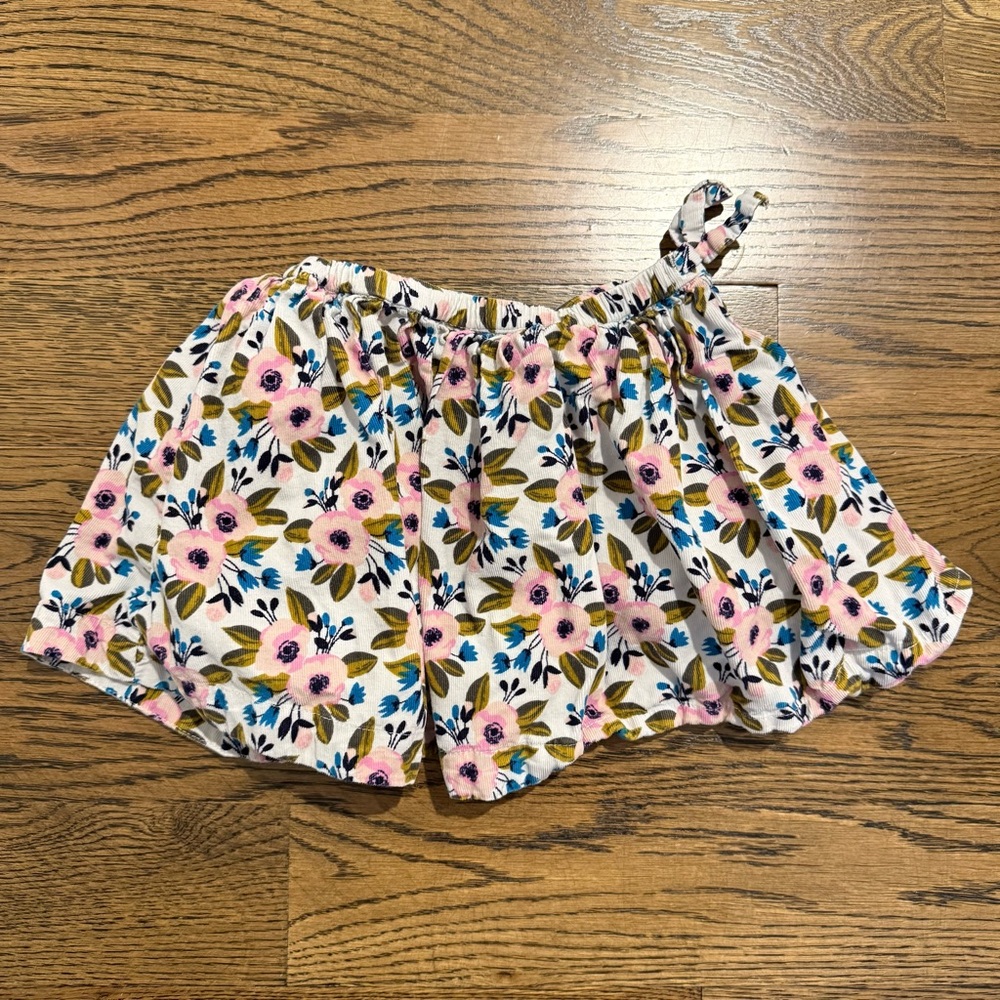 Egg Nee York Soft Corduroy Floral Skirt